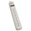 Tripp Lite Protect It! 6-Outlet Surge Protector, 8-Ft. Cord, 990 Joules, Low-Profile Right-Angle 5-15P Plug Tlp608