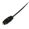 StarTech.com 15 ft Thin Toslink Digital Optical SPDIF Audio Cable THINTOS15