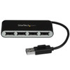 StarTech Accessory ST4200MINI2 4PT Portable USB2.0 Hub with Built-in Cable RTL