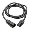 Tripp Lite Standard Computer Power Extension Cord Lead Cable, 10A, 18AWG (IEC-320-C14 to IEC-320-C13), 1.83 m P004-006