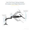 StarTech.com Desk Mount Laptop Arm - Full Motion Articulating Arm for Laptop or Single 34" Monitor - VESA Mount Laptop Tray Bracket - Ergonomic Adjustable Notebook Stand - Desk-Clamp 065030892544 ARMUNONB1