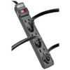 Tripp-Lite AC PS66B 6-Outlet Power Strip 6ft. Cord Black Housing Retail