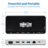 Tripp Lite Usb Dock, Triple Display - 4K Hdmi & Mdp, Vga, Usb 3.2 Gen 1, Usb-A/C Hub, Gbe, 60W Pd Charging, Black 037332253620 U442-Dock16-B