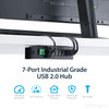 StarTech.com 7-Port Industrial USB 2.0 Hub with ESD & 350W Surge Protection 065030837910 ST7200USBM