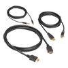Tripp Lite HDMI KVM Cable Kit - 4K HDMI, USB 2.0, 3.5 mm Audio (M/M), Black, 1.83 m 037332252647 P782-006-HA