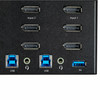 StarTech.com 2 Port Triple Monitor DisplayPort KVM Switch - 4K 60Hz UHD HDR - Desktop DP 1.2 KVM with 2 Port USB 3.0 Hub (5Gbps) & 4x USB 2.0 HID Ports, Audio - Hotkey Switching - TAA 065030881784 SV231TDPU34K