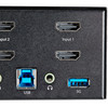 StarTech.com 2 Port Dual Monitor HDMI KVM Switch - 4K 60Hz Ultra HD HDR - Desktop 4K HDMI 2.0 KVM Switch with 2 Port USB 3.0 Hub (5Gbps) & 4x USB 2.0 HID, Audio - Hotkey Switching - TAA 065030881999 SV231DHU34K6
