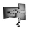 Tripp Lite Dual-Display Monitor Arm with Desk Clamp and Grommet - Height Adjustable, 17” to 27” Monitors 037332248909 DDR1727DC