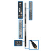 Tripp Lite 8.6kW 3-Phase Monitored PDU, LX Interface, 208/120V Outlets (36 C13/6 C19/3 5-15/20R), LCD, NEMA L21-30P, 1.8m/6 ft. Cord, 0U 1.8m/70in. Height, TAA 037332195296 PDU3EVN6L2130