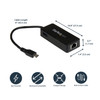 StarTech.com USB-C to Gigabit Network Adapter with Extra USB 3.0 Port 065030862806 US1GC301AU