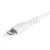 StarTech.com 15cm Durable USB A to Lightning Cable - White USB Type A to Lightning Connector Charge & Sync Power Cord - Rugged w/Aramid Fiber - Apple MFI Certified - iPad Air iPhone 12 065030891721 RUSBLTMM15CMW