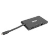 Tripp Lite USB-C Laptop Docking Station - HDMI, VGA, GbE, 4K @ 30 Hz, Thunderbolt 3, USB-A, USB-C, PD Charging 3.0, Black 037332213495 U442-DOCK3-B