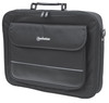 Manhattan Empire Laptop Bag 17.3", Clamshell Design, Accessories Pocket, Shoulder Strap (Removable), Notebook Case, Black, Three Year Warranty 766623421560 421560
