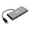 Tripp Lite 4-Port USB 3.1 Hub, 4x USB-A, Thunderbolt 3—PD Charging, Black 037332209214 U460-004-4AB-C