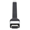 Tripp Lite USB-C to VGA Flat Adapter Cable (M/F) - 1920 x 1200 60 Hz, Thunderbolt 3 Compatible, Black, 12.7 cm 037332255419 U444-F5N-VGA