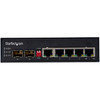 StarTech.com Industrial 5 Port Gigabit Ethernet Switch 5 PoE RJ45 +2 SFP Slots 30W PoE+ 48VDC 10/100/1000 Power Over Ethernet LAN Switch -40C to 75C with DIN Connector/Mountable 065030889582 IES1G52UPDIN