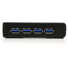 Startech.Com 4 Port Black Superspeed Usb 3.0 Hub 065030841399 St4300Usb3