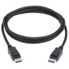 Tripp Lite DisplayPort 1.4 Cable with Latching Connectors - 8K UHD, HDR, 4:2:0, HDCP 2.2, M/M, Black, 1.83 m 037332255129 P580-006-V4