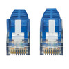Tripp Lite Cat6 UTP Patch Cable, PoE, Gigabit, Snagless, CMR-LP (RJ45 M/M), Blue, 3.05 m 037332242471 N201P-010-BL