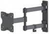 Manhattan TV & Monitor Mount, Wall, Full Motion, 1 screen, Screen Sizes: 13-27", Black, VESA 75x75 to 100x100mm, 20kg, Tilt & Swivel with 3 Pivots, Lifetime Warranty 766623461382 461382