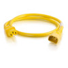 C2G 17544 Power Cable Yellow 1.2 M C14 Coupler C13 Coupler 757120175445 17544