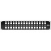 Tripp Lite 32-Port 2U Rack-Mount Unshielded Blank Keystone/Multimedia Patch Panel, RJ45 Ethernet, USB, HDMI, Cat5e/6 037332193605 N062-032-KJ