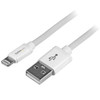 Startech.Com 2 M (6 Ft.) Usb To Lightning Cable - Long Iphone / Ipad / Ipod Charger Cable - Lightning To Usb Cable - Apple Mfi Certified - White 065030850681 Usblt2Mw