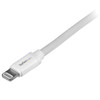 Startech.Com 2 M (6 Ft.) Usb To Lightning Cable - Long Iphone / Ipad / Ipod Charger Cable - Lightning To Usb Cable - Apple Mfi Certified - White 065030850681 Usblt2Mw
