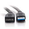 C2G 1M Usb 3.0 A Male To Micro B Male Cable Usb Cable Usb A Micro-Usb B Black 757120541769 54176