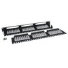 Tripp Lite 48-Port Cat6/Cat5 High Density 110 Patch Panel, 568B, RJ45 Ethernet, 1U Rack-Mount, TAA 037332151735 N252-048-1U