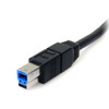 StarTech.com 10 ft Black SuperSpeed USB 3.0 Cable A to B - M/M 065030839648 USB3SAB10BK