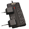 Tripp Lite TLP808B surge protector Black 8 AC outlet(s) 120 V 2.5 m 037332189837 TLP808B