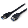 Startech.Com 2M Black Superspeed Usb 3.0 Extension Cable A To A - M/F 065030859431 Usb3Sext2Mbk