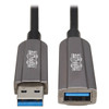 Tripp Lite USB 3.2 Gen 1 CL3-Rated Fiber Active Optical Cable (AOC) - Extension/Repeater, A/A M/F, Black, 30 m 037332260390 U330F-30M-G1