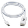Tripp Lite USB-C to HDMI Adapter Cable (M/M), 4K, 4:4:4, Thunderbolt 3 Compatible, White, 1.83 m 037332253927 U444-006-HWE