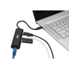 Tripp Lite USB 3.1 Gen 1 USB-C Portable Hub/Adapter, 3 USB-A Ports and Gigabit Ethernet Port, Thunderbolt 3 Compatible, Black 037332209597 U460-003-3A1GB