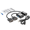 Tripp Lite DVI over Cat5/6 Active Extender Kit, Transmitter/Receiver for Video, DVI-D Single Link, Up to 125 ft. (38 m) 037332190239 B140-101X-U