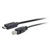 C2G 3ft, USB 2.0 Type C, USB B USB cable 0.9144 m USB C Black 757120288589 28858