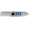StarTech.com 3-Port PCI Express USB 3.0 Card + Gigabit Ethernet 065030860796 PEXUSB3S3GE