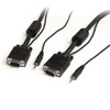 StarTech.com 6 ft Coax High Resolution Monitor VGA Cable w/ Audio - HD15 M/M 065030822435 MXTHQMM6A