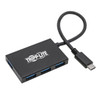 Tripp Lite 4-Port USB 3.1 Gen 2 USB-C Hub, Type-C, 10 Gbps - 4 USB-A Ports, Thunderbolt 3, Portable, Aluminum Housing 037332218247 U460-004-4A-G2