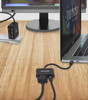 Manhattan USB-C to VGA and USB-C (inc Power Delivery), 1080p@60Hz, 19.5cm, Black, Power Delivery to USB-C Port (60W), Equivalent to Startech CDP2VGAUCP, Male to Female, Lifetime Warranty, Retail Box 766623153430 153430