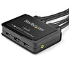 StarTech.com 2-Port HDMI KVM Switch with Built-In Cables - USB 4K 60Hz 065030882163 SV211HDUA4K