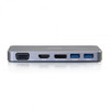C2G 54439 interface hub USB 3.2 Gen 1 (3.1 Gen 1) Type-C 5000 Mbit/s Grey 54439 757120544395
