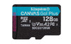 KINGSTON TECHNOLOGY 128GB microSDXC Canvas Go Plus 170R A2 U3 V30 Card + ADP SDCG3/128GB 740617301182