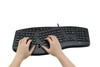 Adesso KB AKB-160UB Slim Ergonomic keybaord w split zone & scroll wheel USB RTL