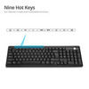 SIIG KM JK-WR0T12-S1 Wireless Extra-Duo 102-key Keyboard & 3-button Mouse RTL