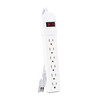 CYBERPOWER SYSTEMS CSB606W 900J SURGE PROTECTOR 6 OUTLETS 4 FT CORD EMI/RFI WHITE $50K CEG CSB606W 649532617722