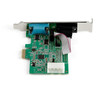 StarTech IO PEX2S953 2-Port PCI Express RS232 Serial Adapter Card - 16950 UART