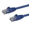 StarTech.com 100ft CAT6 Ethernet Cable - Blue CAT 6 Gigabit Ethernet Wire -650MHz 100W PoE RJ45 UTP Network/Patch Cord Snagless w/Strain Relief Fluke Tested/Wiring is UL Certified/TIA 34972